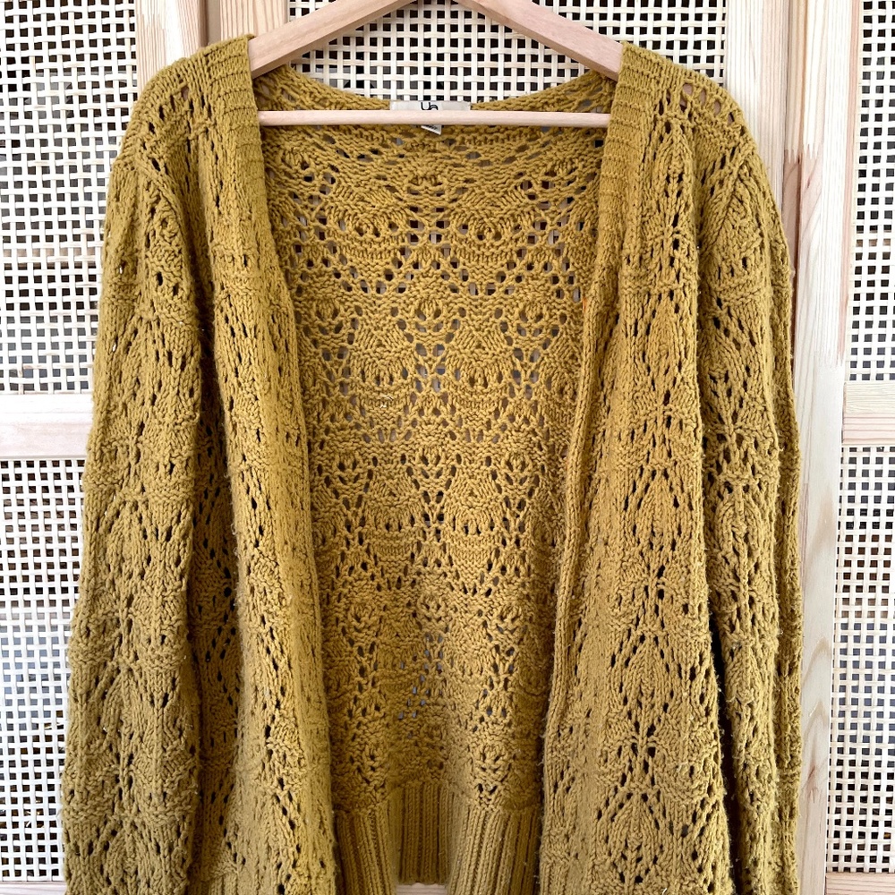 mustard knit sweater